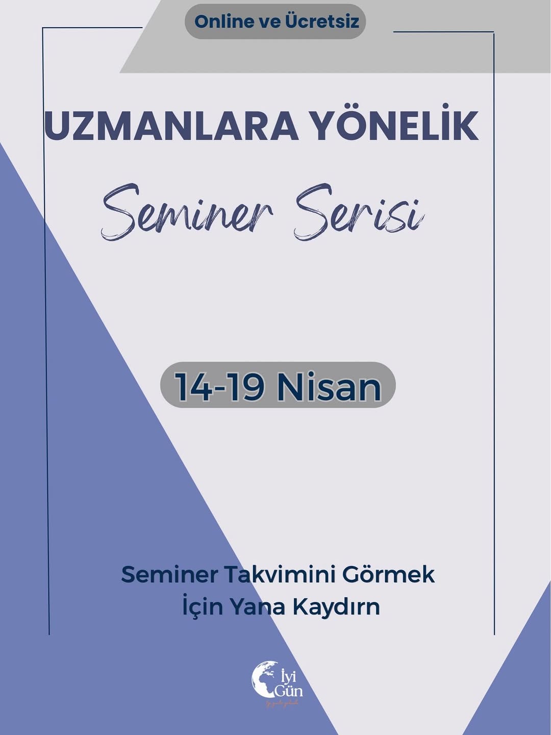 Yepyeni bir seminer serisi ile karşınızdayız 🦋

Seminer serimize katılmak için yapmanız gerekenler :
- Bizi takip etmek
- Bu gönderiyi beğenmek
- Yorumlarda üç arkadaşınızı etiketlemek
- Profilimizdeki başvuru formunu doldurmak

● Formun sonunda bulunan whatsapp grubuna katılmanız gerekmektedir🌷