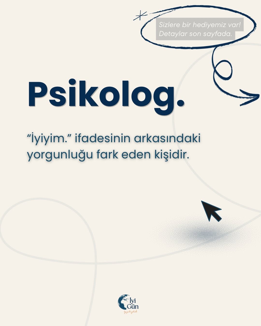 10 Mayıs Dünya Psikologlar Günü kutlu olsun 🤍
Her insanın hikayesine özenle yaklaşan, öğrenmekten, düşünmekten ve gelişmekten vazgeçmeyen tüm psikologların günü kutlu olsun…
Mesleki gelişimlerini destekleyebilmek ve birlikte öğrenmeye alan açabilmek için bu içerikleri 1 ay boyunca erişime açıyoruz 🤍 

⚪ @iyigunleryakindaplatformu hesabını takip etmeniz
⚪️ Gönderiyi hikayenizde paylaşmanız 
⚪ Bu gönderiyi beğenip kaydetmeniz
⚪ Yorumlara 3 arkadaşınızı etiketlemeniz ‼️ 

Gerekmektedir✨

Tüm katılım şartlarını sağlayan meslektaşlarımıza dm üzerinden iletilecektir. 🌻
