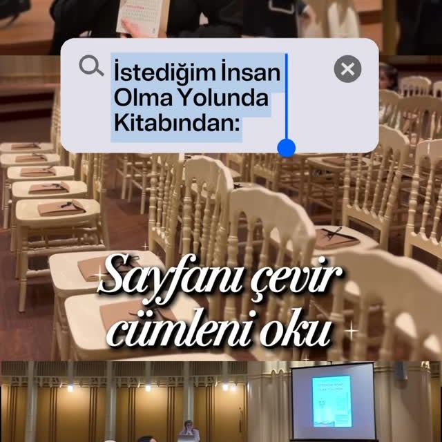 Kitaptan rastgele birer cümle seçtik.
Bazıları düşündürdü,
bazıları gülümsetti,
bazılarıysa tam zamanında geldi. 📖

Esra Oras hocamızın İstediğim İnsan Olma Yolunda kitap lansmanından küçük bir anı bırakalım istedik.✨

.
.
.
.
.
.
.
.
.
.
.
.
.
.

#iyigunleryakinda #kitaplansmanı #kitap #kesfet #reels